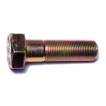 Midwest Fastener Grade 8, 7/8"-14 Hex Head Cap Screw, Zinc Yellow Steel, 3 in L, 5 PK 00941